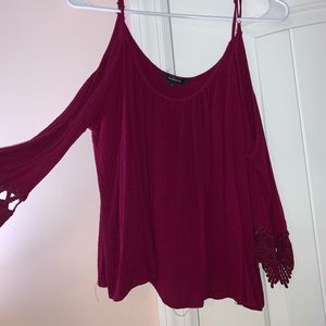 SOLD Ambiance Open Shoulder Shirt